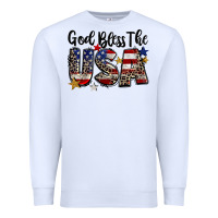 White god bless the usa Premium Sweatshirt - CowGirlArtShop