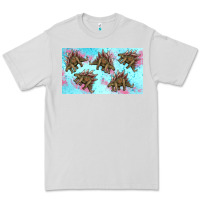 Dove Grey dinosaur stegosaurus sippy cup Premium Tee - Artiststas
