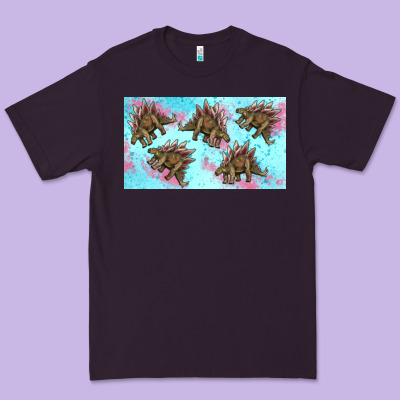 Dinosaur Stegosaurus Sippy Cup Premium Tee Designed By Artiststas