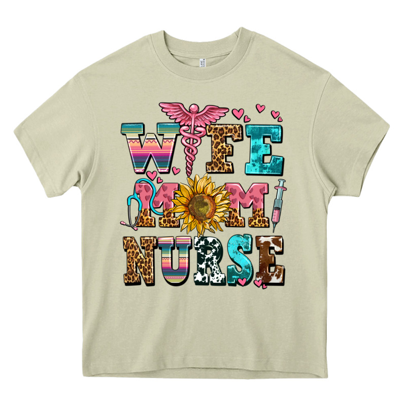 Wife Mom Nurse Heavy Core Tee by AdoDesignShop | Teevron