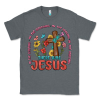 Charcoal Heather in the waiting there was jesus Classic Tee - MaliasSmallBusiness