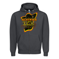 Smoke remember your roots Zipper Hoodie - NancyCooperArtShop