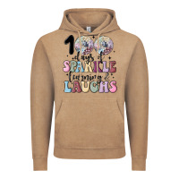 Vintage Coffee 100 days of sparkle learning and laugh faux sequin Vintage Hoodie - MaliasSmallBusiness