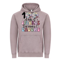 Vintage Zinc 100 days of sparkle learning and laugh faux sequin Vintage Hoodie - MaliasSmallBusiness