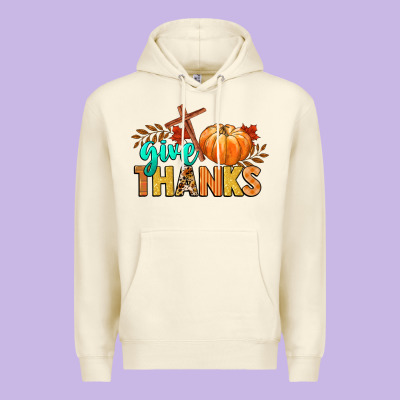 Give Thanks Premium Hoodie Designed By Cowgirlartshop