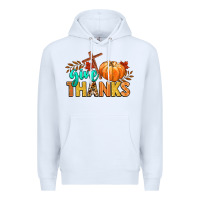 White give thanks Premium Hoodie - CowGirlArtShop
