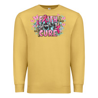 Antique Gold Faith hope cure Cancer Awareness Premium Sweatshirt - HowdyJamesFarm
