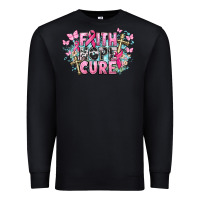 Black Faith hope cure Cancer Awareness Premium Sweatshirt - HowdyJamesFarm