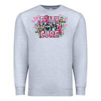 Heather Grey Faith hope cure Cancer Awareness Premium Sweatshirt - HowdyJamesFarm