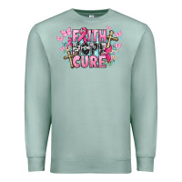 Seafoam Faith hope cure Cancer Awareness Premium Sweatshirt - HowdyJamesFarm