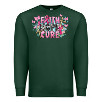 Sports Green Faith hope cure Cancer Awareness Premium Sweatshirt - HowdyJamesFarm