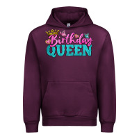 Mauve Wine birthday queen Urban Hoodie - BundleAndBundleShop