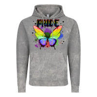 Cloud Rock rainbow butterfly pride lgbtq Vintage Hoodie - MaliasSmallBusiness
