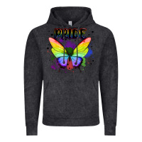 Vintage Black rainbow butterfly pride lgbtq Vintage Hoodie - MaliasSmallBusiness