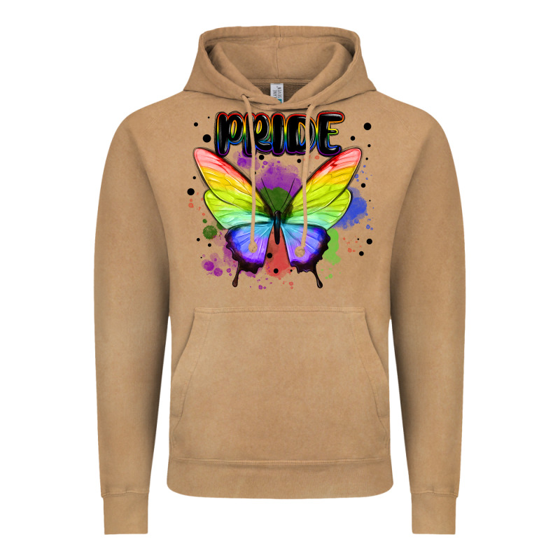 Rainbow Butterfly Pride Lgbtq Vintage Hoodie by MaliasSmallBusiness | Teevron
