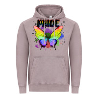 Vintage Zinc rainbow butterfly pride lgbtq Vintage Hoodie - MaliasSmallBusiness