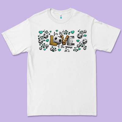 For The Love Of The Game Soccer Premium Tee Designed By Jasminsmagicworld