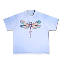 Grape Ice dragonfly Urban Heavy Tee - MaliasSmallBusiness