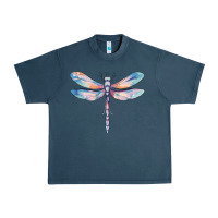 Midnight Navy dragonfly Urban Heavy Tee - MaliasSmallBusiness