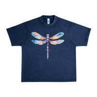 Navy dragonfly Urban Heavy Tee - MaliasSmallBusiness