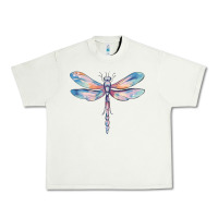 Pistachio dragonfly Urban Heavy Tee - MaliasSmallBusiness