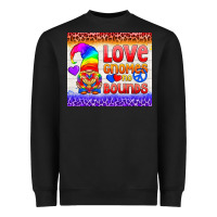 Black LGBTQ+ Love Gnomes No Bounds Tumbler Heavyweight Sweatshirt - BundleAndBundleShop