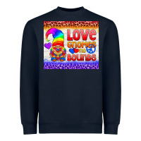 Navy LGBTQ+ Love Gnomes No Bounds Tumbler Heavyweight Sweatshirt - BundleAndBundleShop