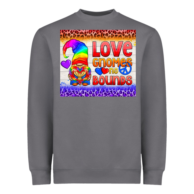 Lgbtq+ Love Gnomes No Bounds Tumbler Heavyweight Sweatshirt by BundleAndBundleShop | Teevron
