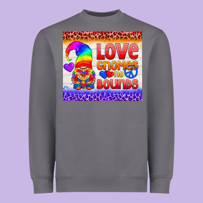 Lgbtq+ Love Gnomes No Bounds Tumbler Heavyweight Sweatshirt Designed By Bundleandbundleshop