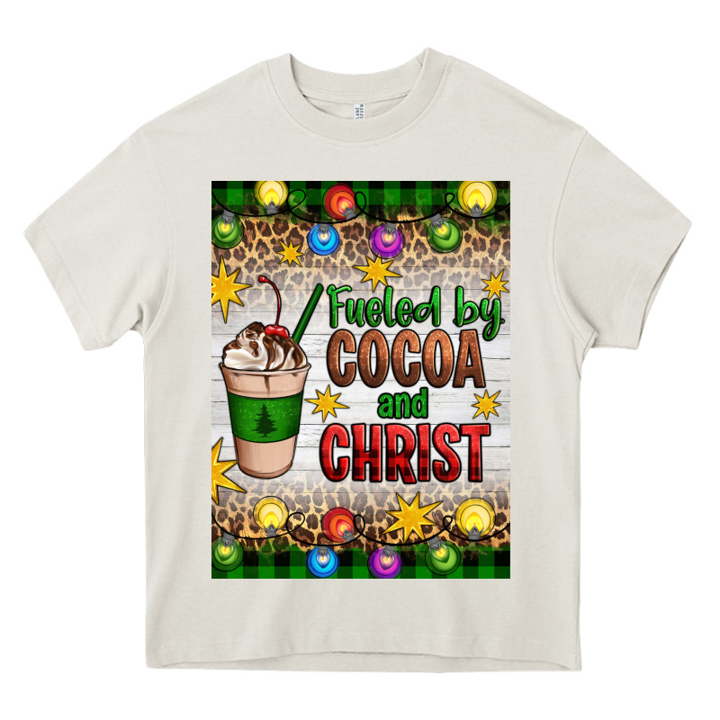 Christmas Fueled By Cocoa And Christ Heavy Core Tee by Artiststas | Teevron