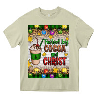 Mossy christmas fueled by cocoa and christ Heavy Core Tee - Artiststas