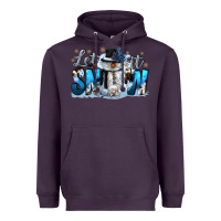 Plum let it snow Heavyweight Hoodie - CowGirlArtShop