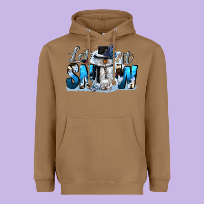 Let It Snow Heavyweight Hoodie Designed By Cowgirlartshop