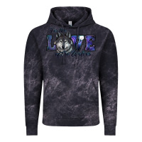 Cloud Black for the love of the wolves Vintage Hoodie - RanaPortraitStore