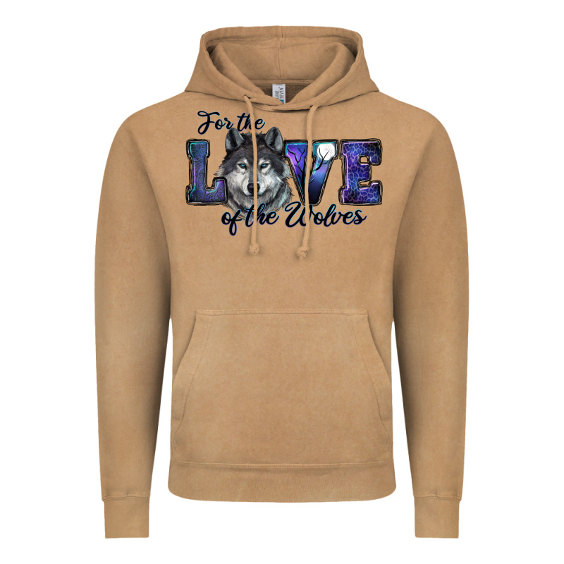For The Love Of The Wolves Vintage Hoodie by RanaPortraitStore | Teevron