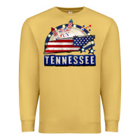 Antique Gold tennessee 4th of july Premium Sweatshirt - CowGirlArtShop