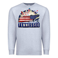 Heather Grey tennessee 4th of july Premium Sweatshirt - CowGirlArtShop