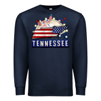 Navy tennessee 4th of july Premium Sweatshirt - CowGirlArtShop