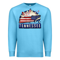 Ocean Blue tennessee 4th of july Premium Sweatshirt - CowGirlArtShop