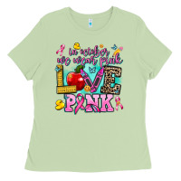 Matcha in october we wear pink love pink Ladies Tee - AdoDesignShop