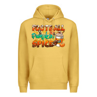 Antique Gold football pumpkin spice Premium Hoodie - CowGirlArtShop