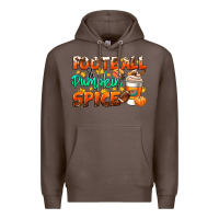 Coffee football pumpkin spice Premium Hoodie - CowGirlArtShop