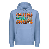 Colony Blue football pumpkin spice Premium Hoodie - CowGirlArtShop