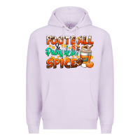 Lilac football pumpkin spice Premium Hoodie - CowGirlArtShop