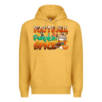 Mustard football pumpkin spice Premium Hoodie - CowGirlArtShop