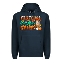 Navy football pumpkin spice Premium Hoodie - CowGirlArtShop