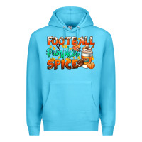 Ocean Blue football pumpkin spice Premium Hoodie - CowGirlArtShop