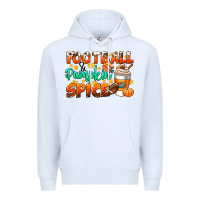 White football pumpkin spice Premium Hoodie - CowGirlArtShop