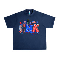 Navy 4th of july cna Urban Heavy Tee - NancyCooperArtShop