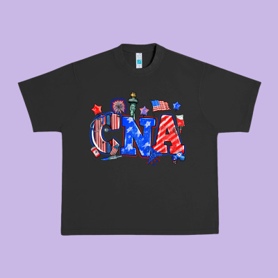 4th Of July Cna Urban Heavy Tee Designed By Nancycooperartshop